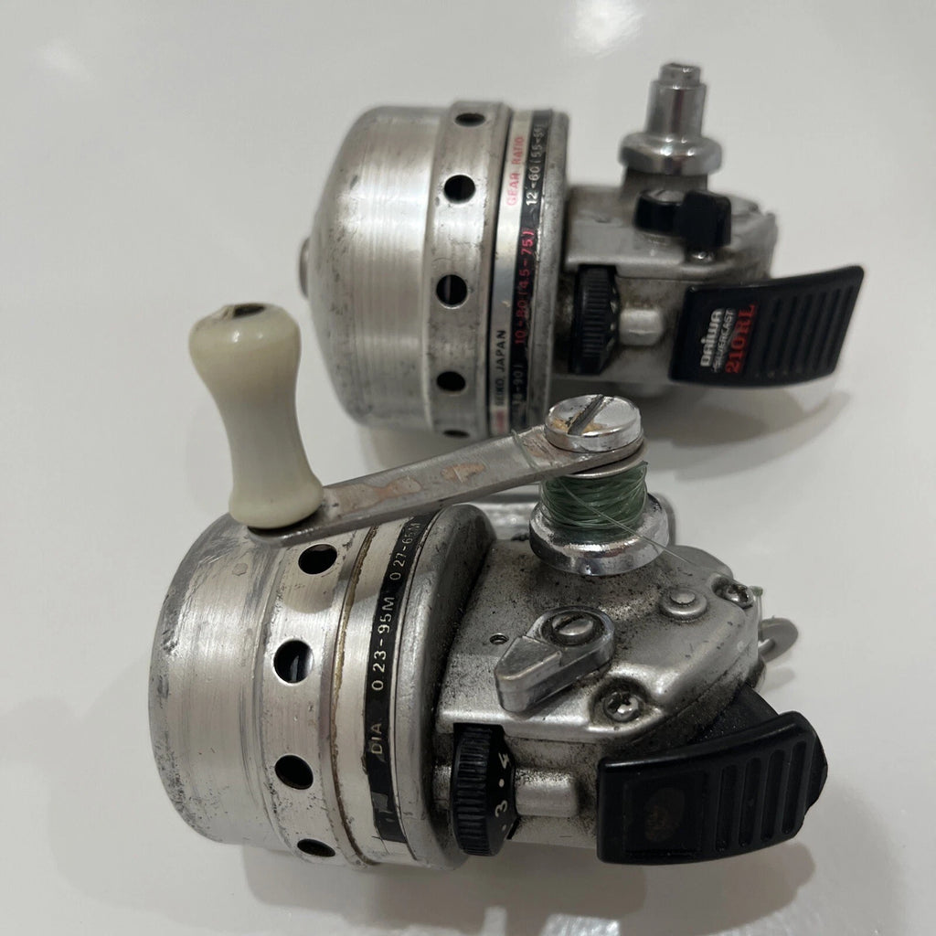 Two Vintage DAIWA SILVERCAST Fishing Reels (210 RL & Unknown) JAPAN *PARTS*