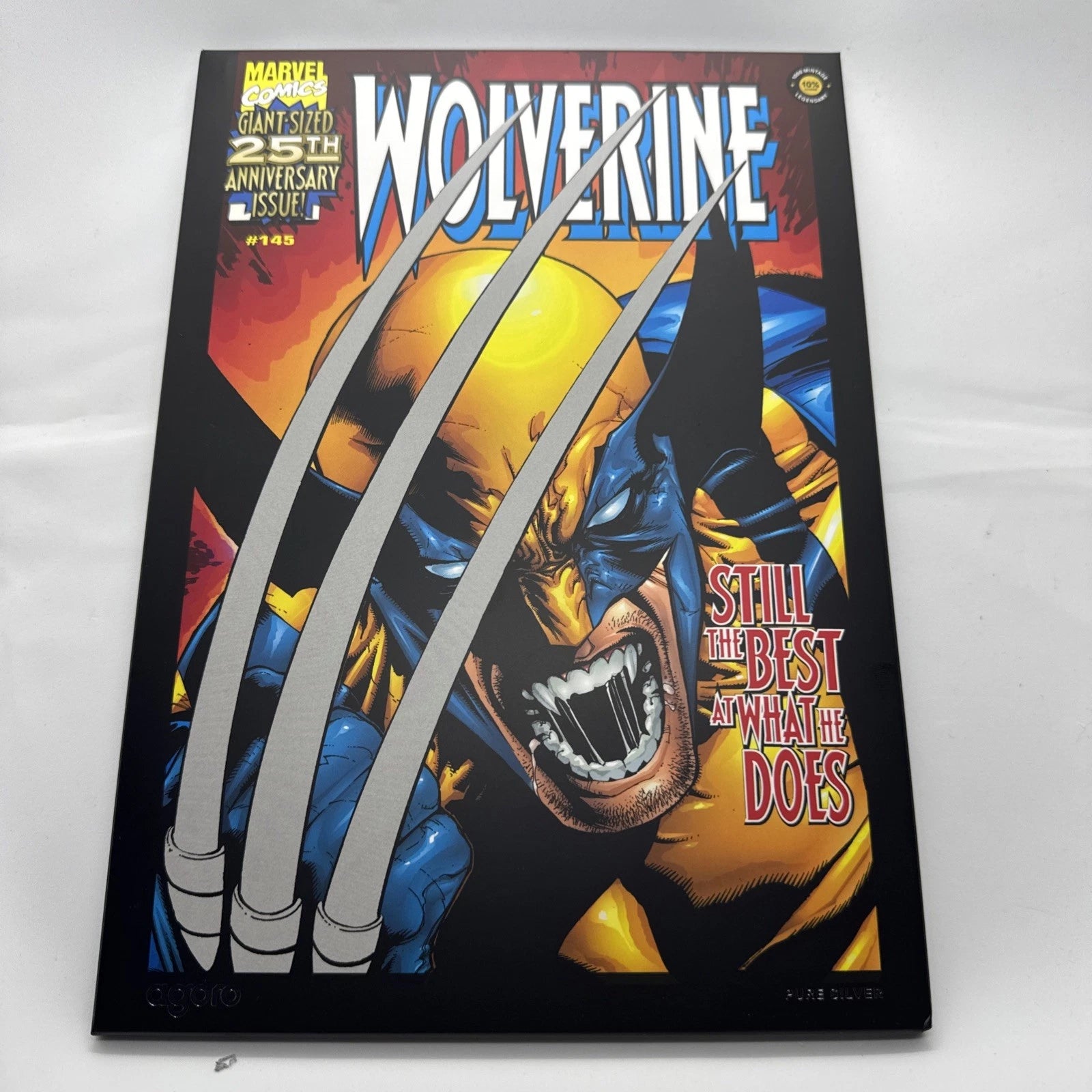 Agoro silver foil Marvel Wolverine 25th Anniversary Issue #145 SN 522/1000