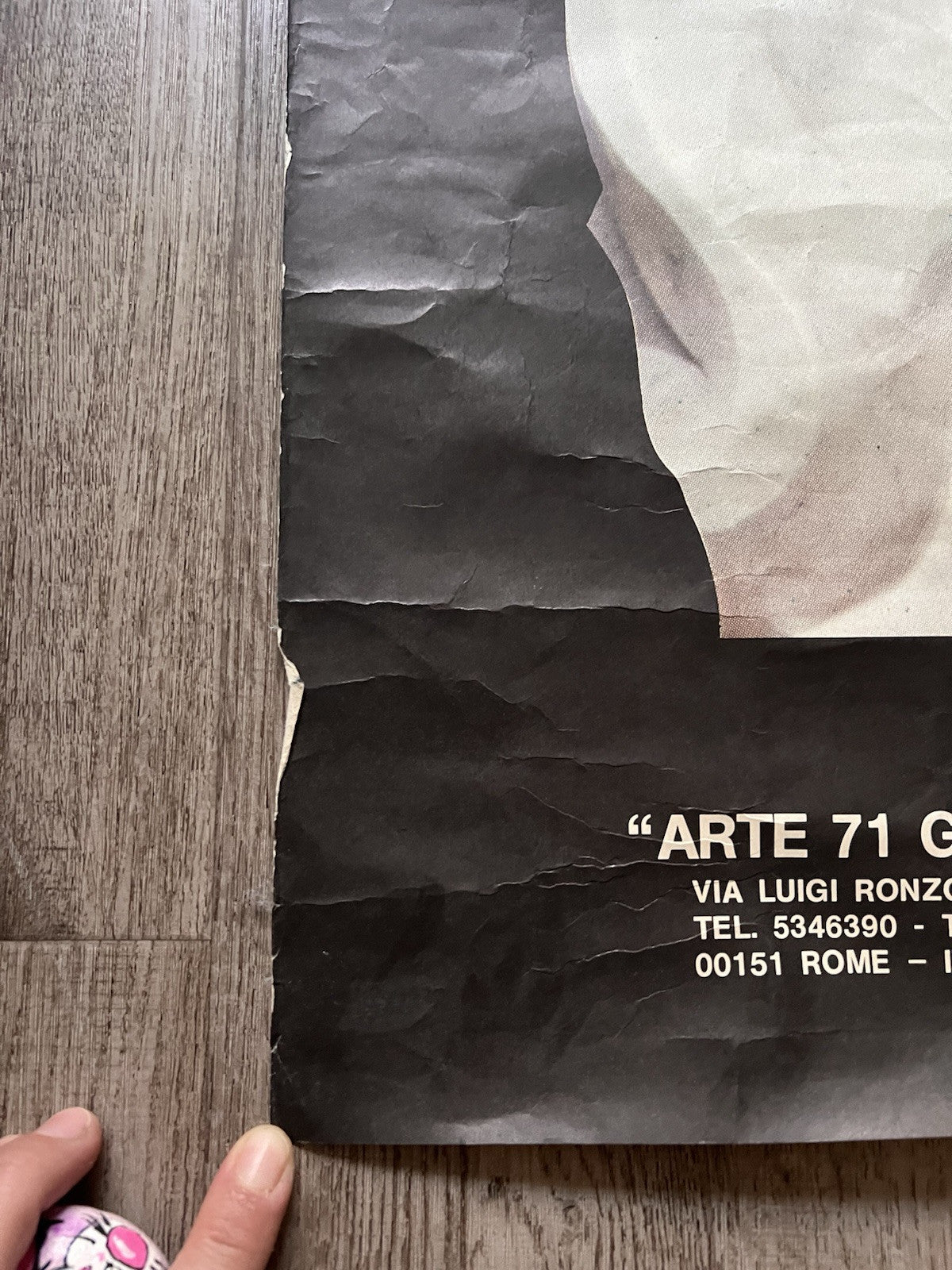 UNIQUE LIMITED ED. TAMANTI POSTER VIA LUIGI RONZONI ART 71 GALLERY COLLECTIBLE