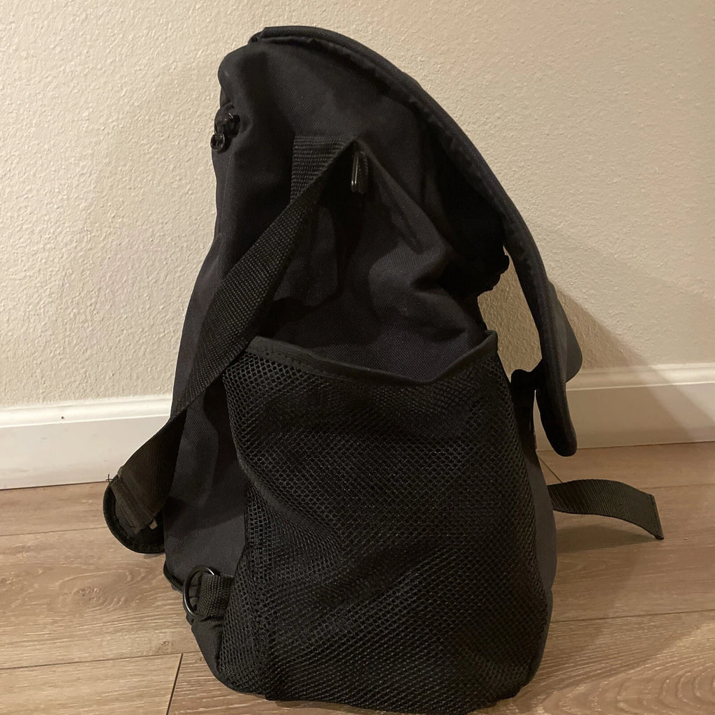 Quality Water Resistant Humanwear Large Black Backpack Shoulder Bag