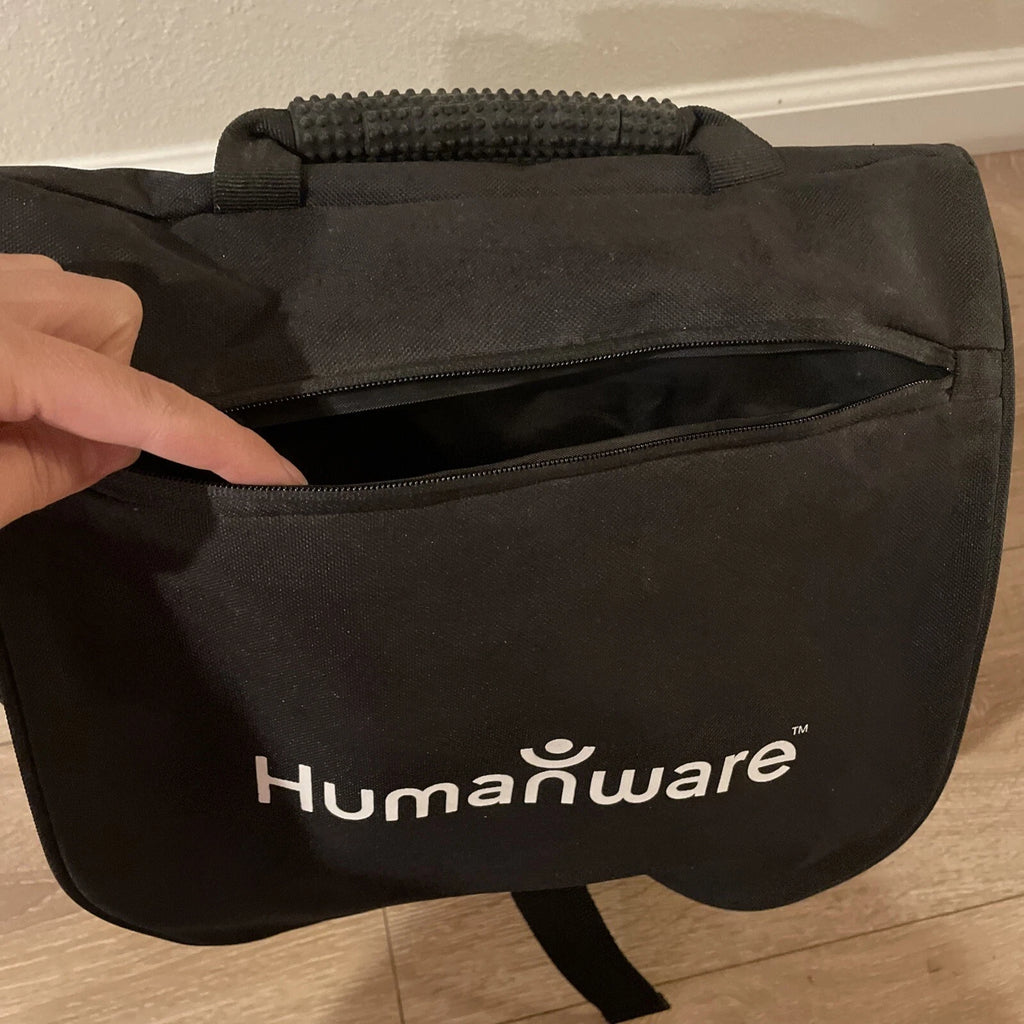 Quality Water Resistant Humanwear Large Black Backpack Shoulder Bag