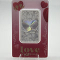 2024 Pamp Love is Precious Heart Holographic 50 Gram Silver Bar In Assay Limited