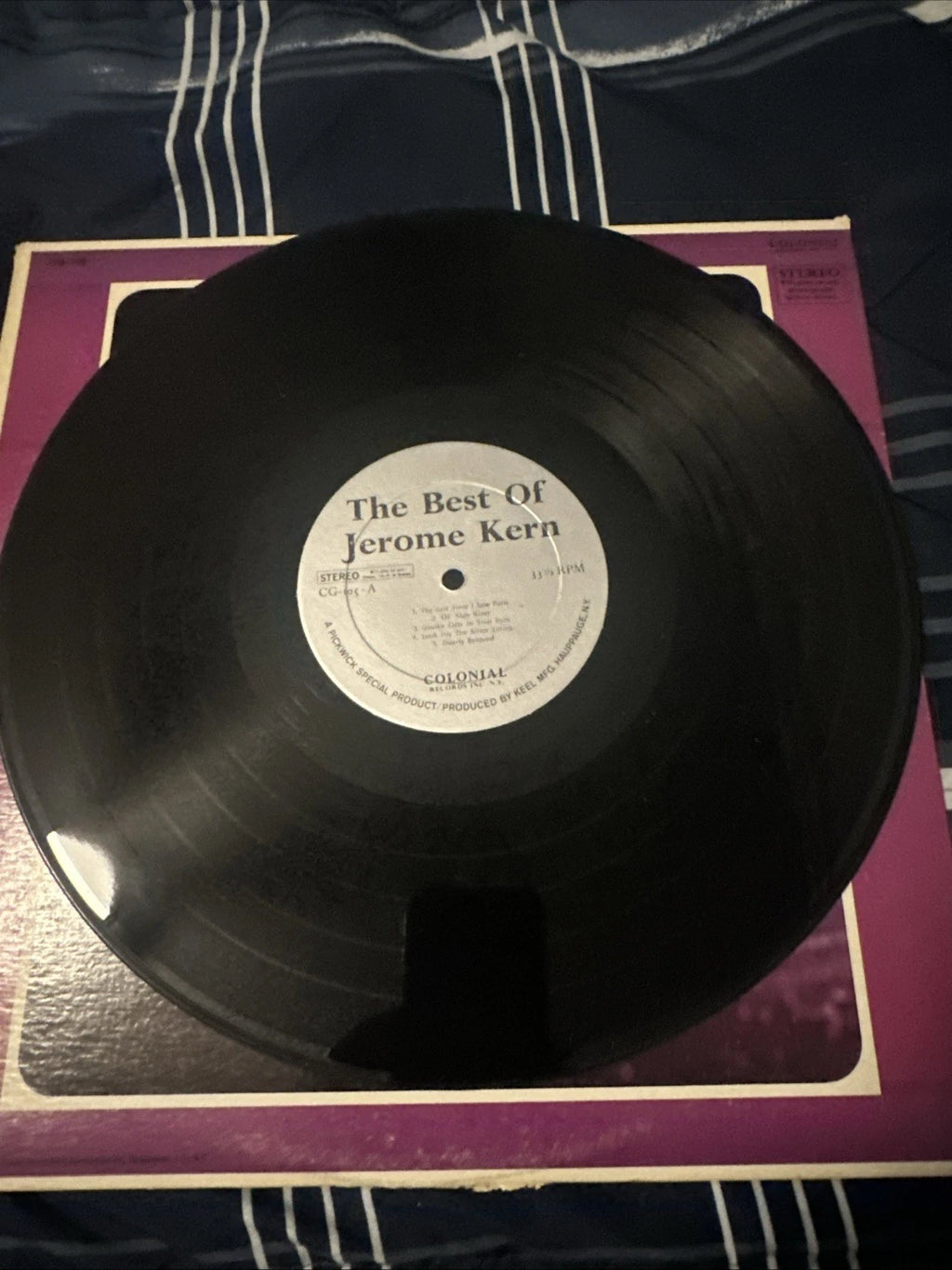 VINYL RECORD LP THE BEST OF JEROME KERN / COLE PORTER MASTERPIECE RECORDS CG-105