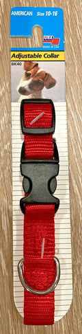 NEW American Adjustable Collar Size 10-16 Dogs Cats Small Pets Red BK40 USA