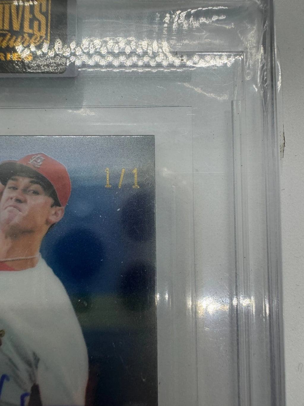 Jack Flaherty Topps Bowman Mini Chrome 2017, Auto 2022 1/1 Cardinals Dodgers