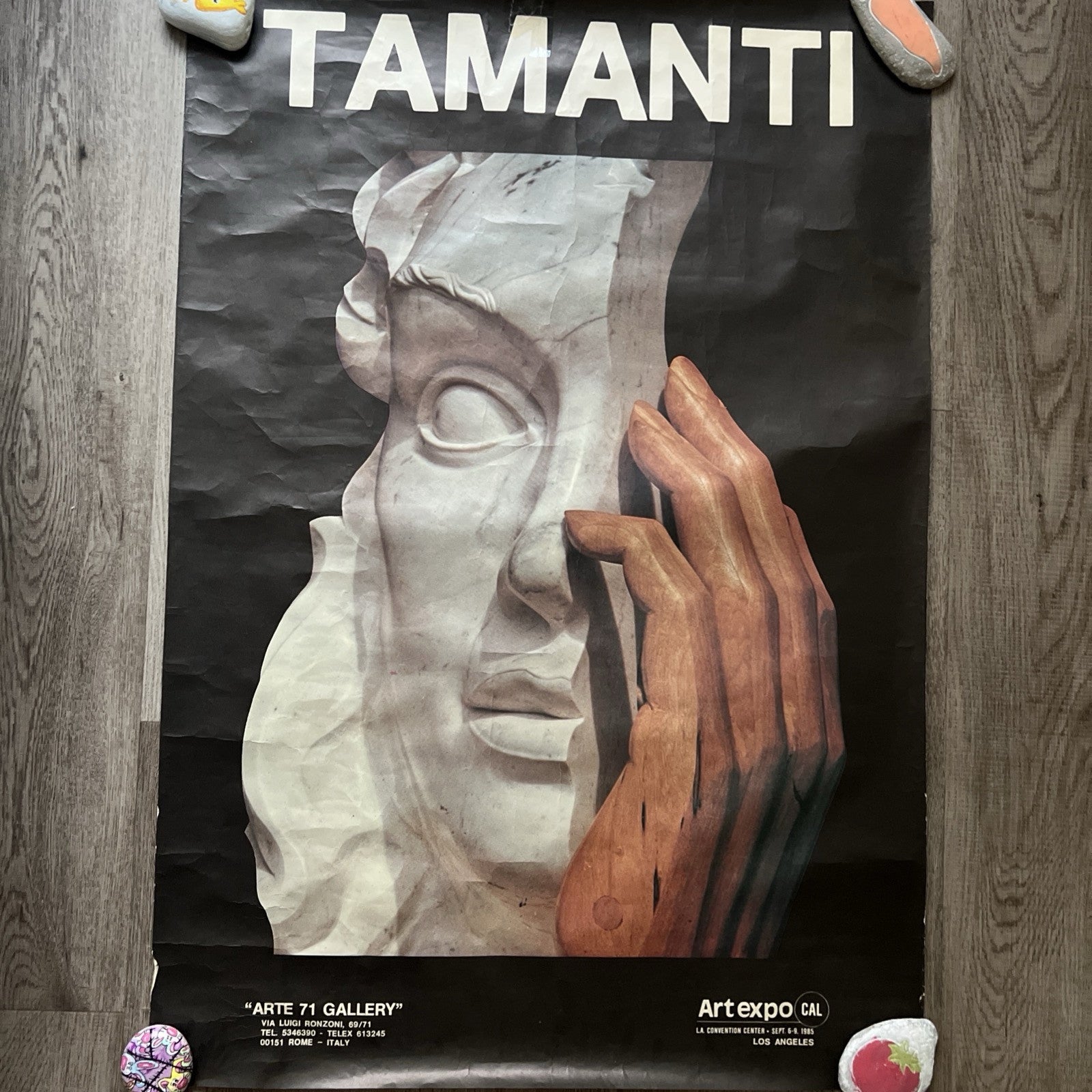 UNIQUE LIMITED ED. TAMANTI POSTER VIA LUIGI RONZONI ART 71 GALLERY COLLECTIBLE