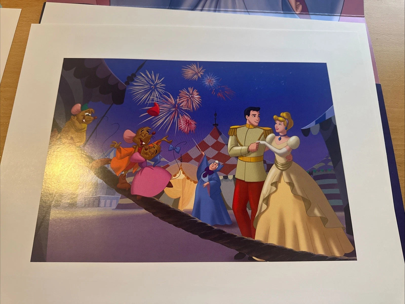Walt Disney's CINDERELLA Lithographs Portfolio Set Of Four 11x 14” Prints 2005