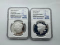 2024-S Reverse Proof $1 Morgan and Peace Dollar 2pc Set PCGS FS Morgan PF 70