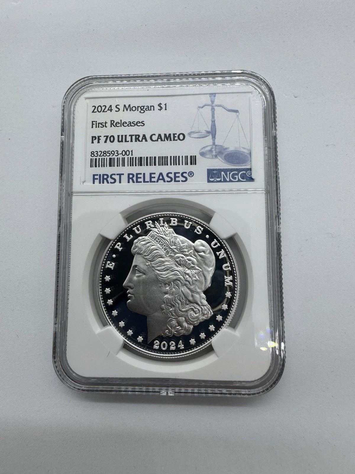 2024-S Reverse Proof $1 Morgan and Peace Dollar 2pc Set PCGS FS Morgan PF 70