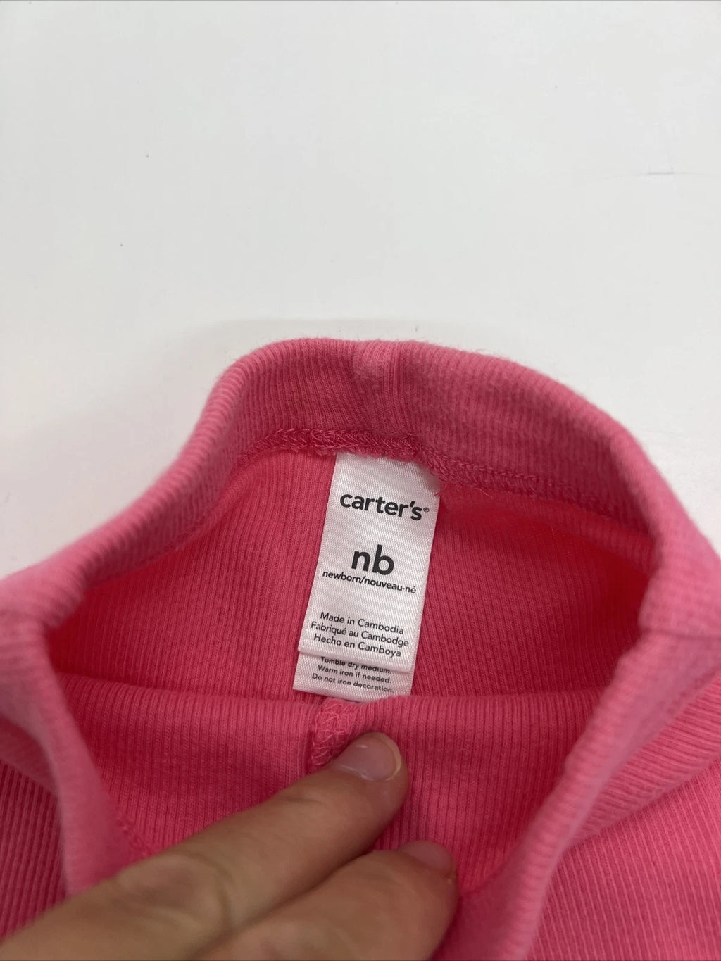 Carter’s NB Soft Cotton Baby Girl Pink Pants New Born 0-3 Months