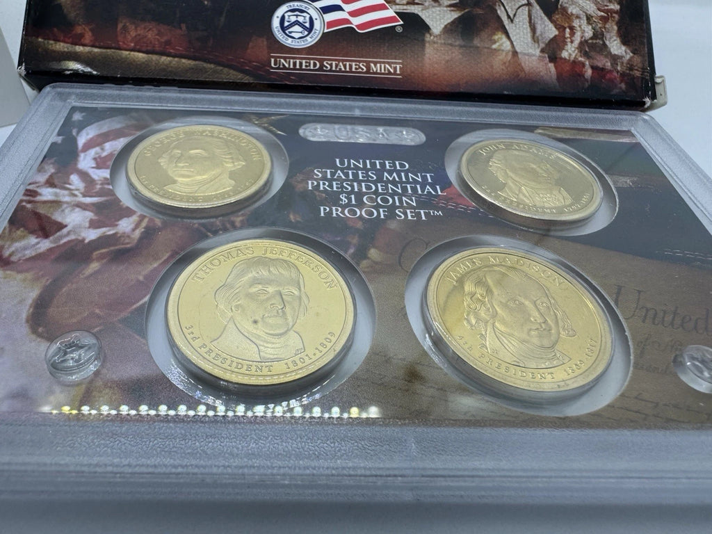 2007-S US Mint Presidential $1 Coin Proof Set | 4 Coins | Original Packaging/CoA