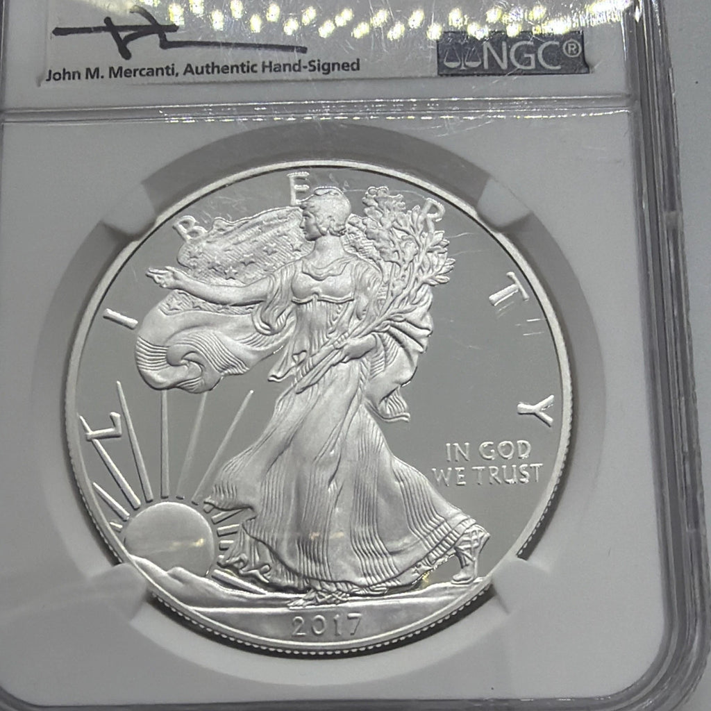 2017-W $1 Proof American Silver Eagle NGC PF70 Ultra Cameo FD Signature .999
