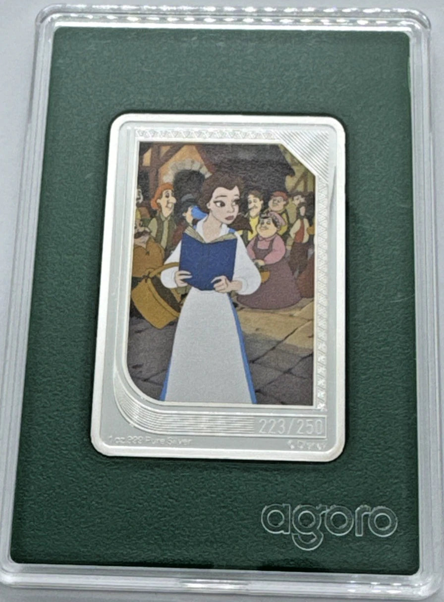 2025 Agoro Disney Belle 1oz Silver Coin .999 Serialized 223/250
