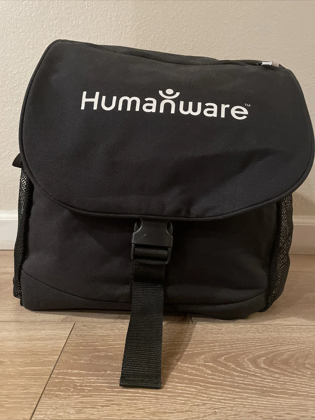 Quality Water Resistant Humanwear Large Black Backpack Shoulder Bag