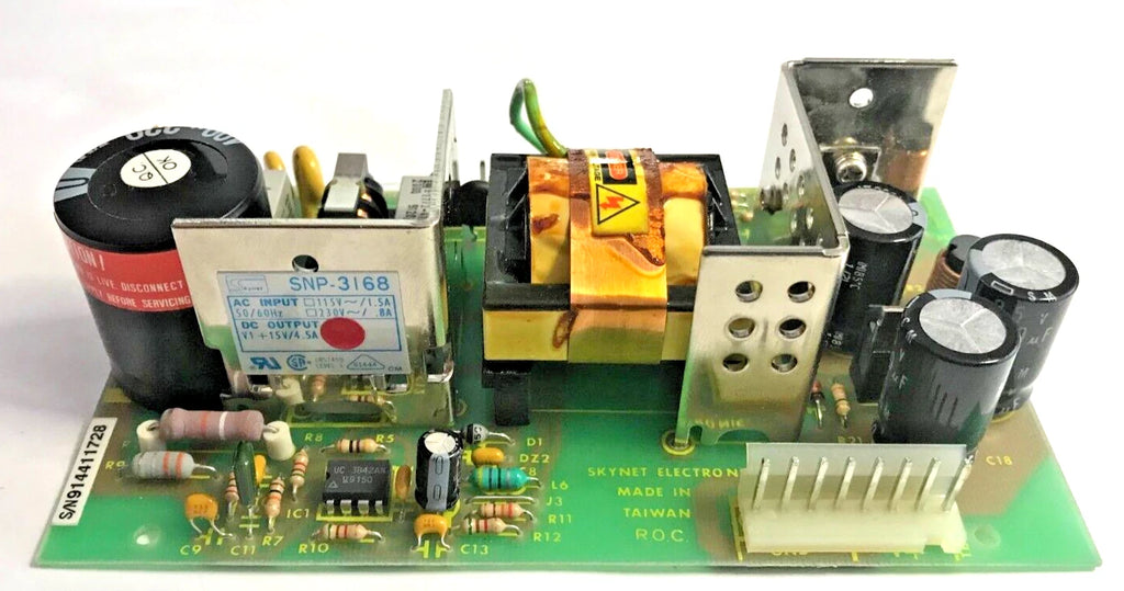 SkyNet Power Supply Board SNP-3168, 115V 230V Made in Taiwan New Old Stock