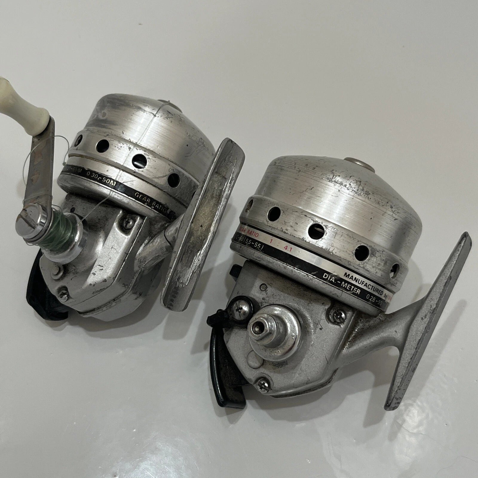 Two Vintage DAIWA SILVERCAST Fishing Reels (210 RL & Unknown) JAPAN *PARTS*