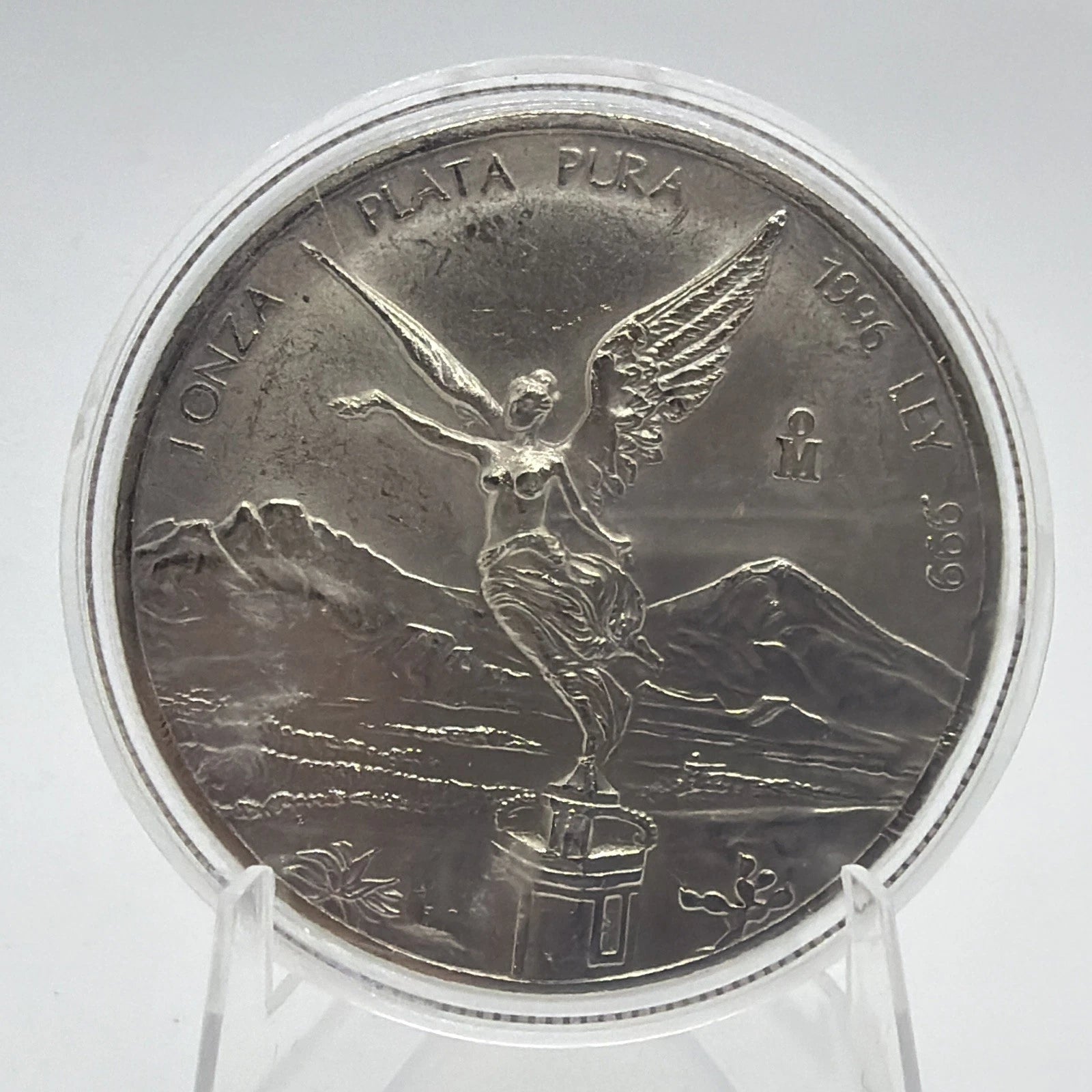 1996 1 Oz 999 SILVER MEXICO Libertad Pura Plata Coin Low Mintage Rare Round