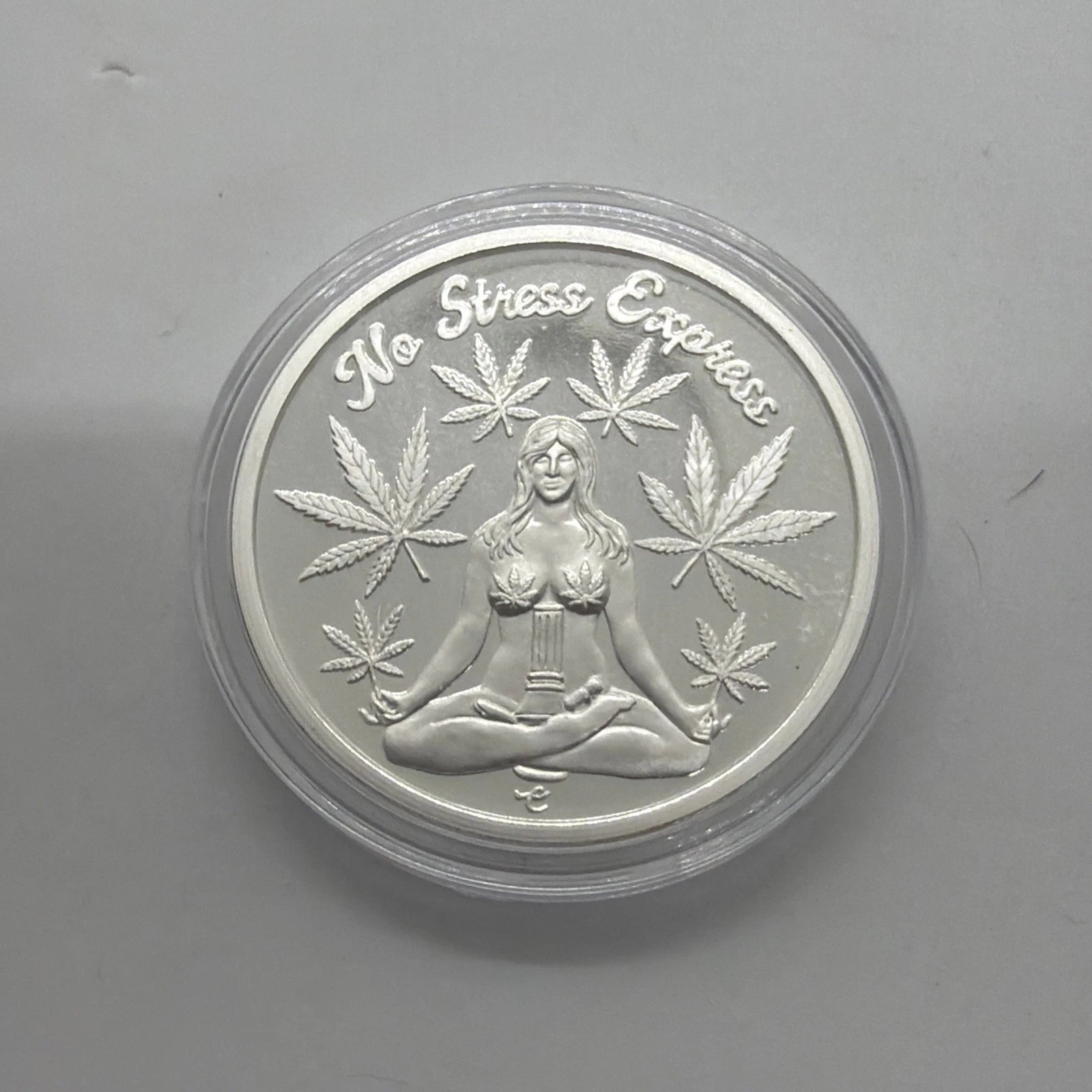 It's Always 420 #12 / No Stress Express 1 oz Silver Proof COA Limited 2000 .999