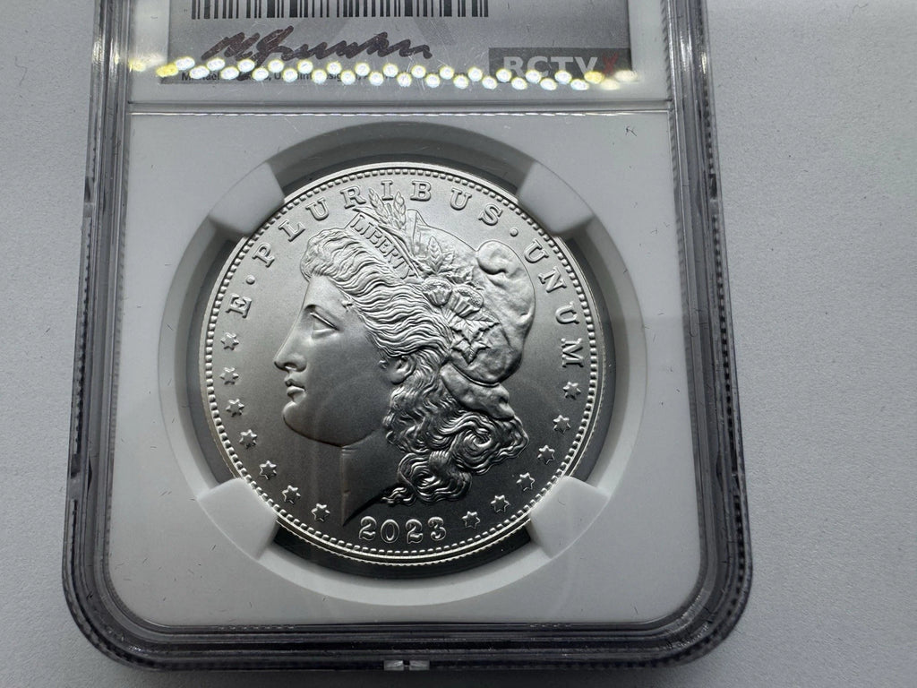2023 Proof Silver Morgan & Peace Dollar 2pc Set NGC Mint 10 First Day Signature!