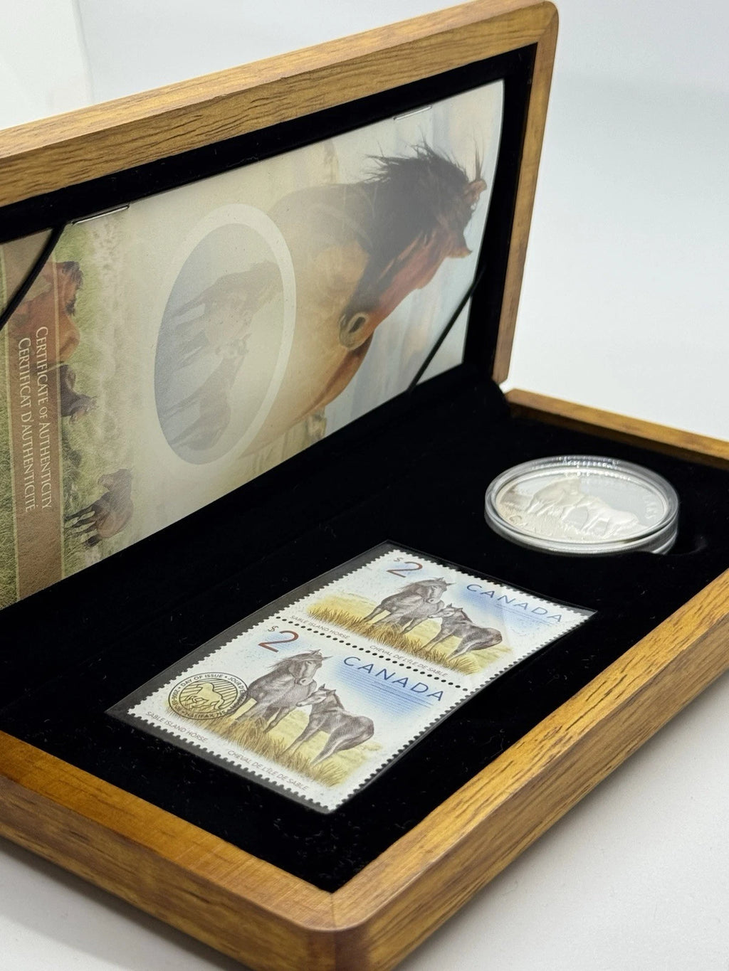 Canada 2006 $5 99.99 Fine Silver Horse & Foal Limited Edition Stamp & Coin Set