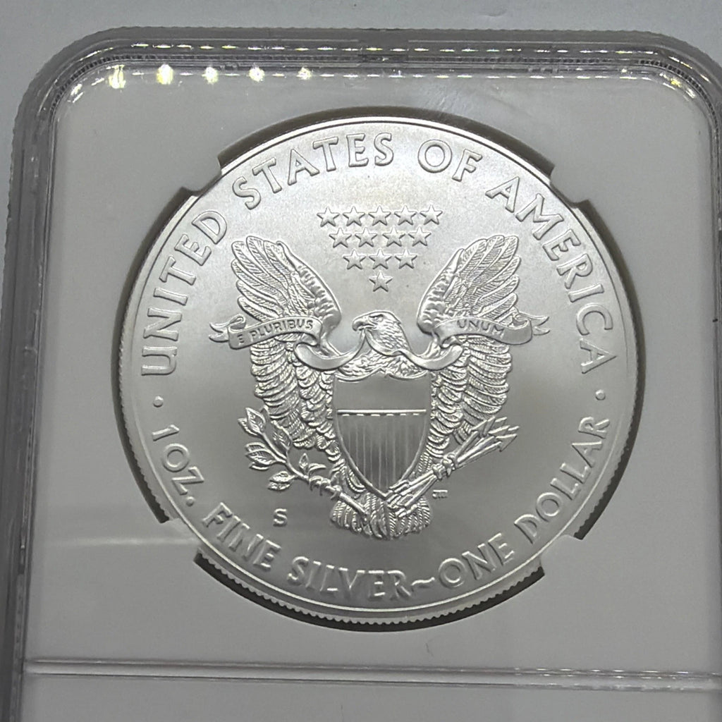 2011 S SILVER EAGLE NGC MS70 EARLY RELEASES FROM THE 25TH ANNIVERSARY SET LABEL