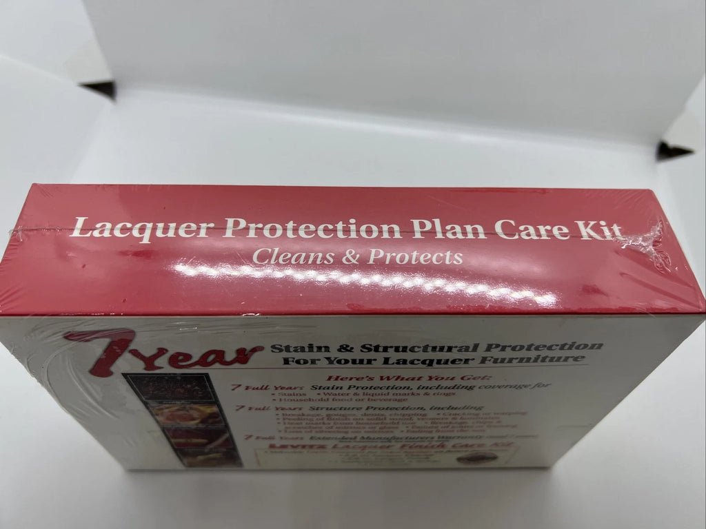Levitz Lacquer Finish Protection Plan Care Kit Stain Guard 7 Year Protection NEW