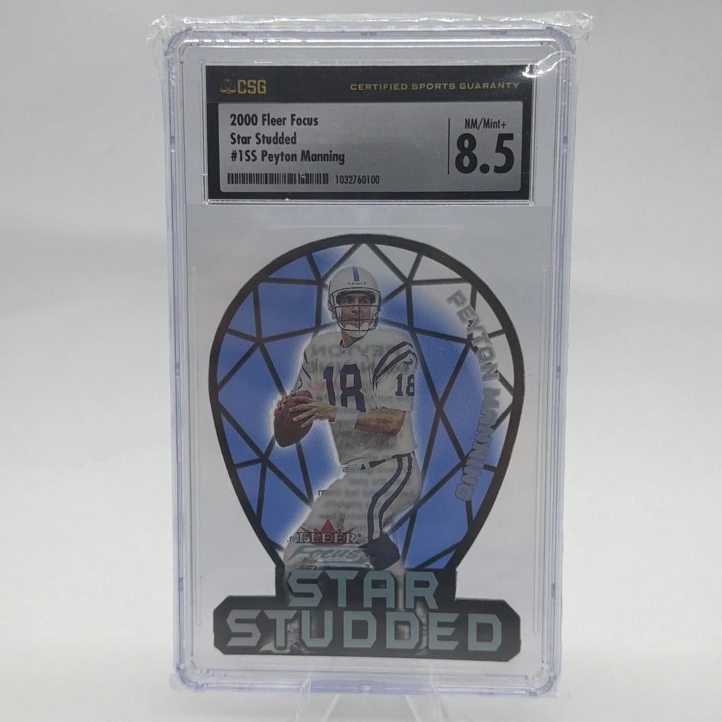 2000 Fleer Focus - Star Studded Peyton Manning #1 SS Indianapolis Colts CSG 8.5
