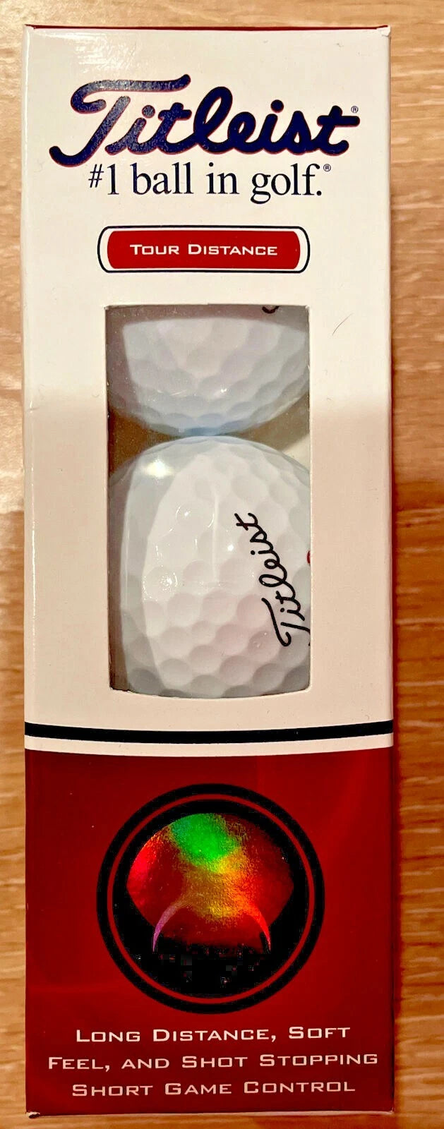 Titleist Tour Distance #1 Golf Balls Soft Feel Short Stopping 3 Pack White USA