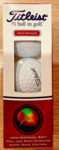 Titleist Tour Distance #1 Golf Balls Soft Feel Short Stopping 3 Pack White USA
