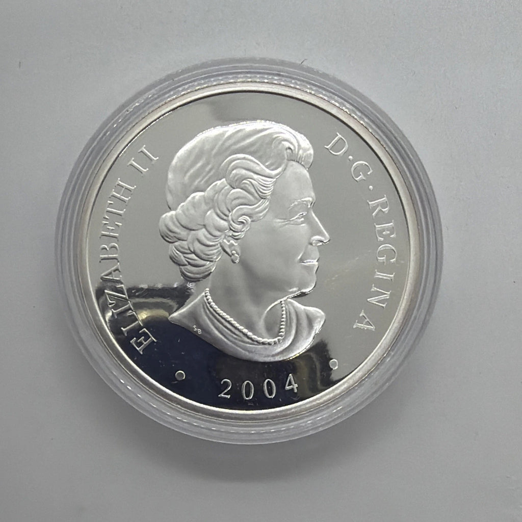 2004 Canada Natural Wonders Aurora Borealis $20 1oz Silver Hologram Coin