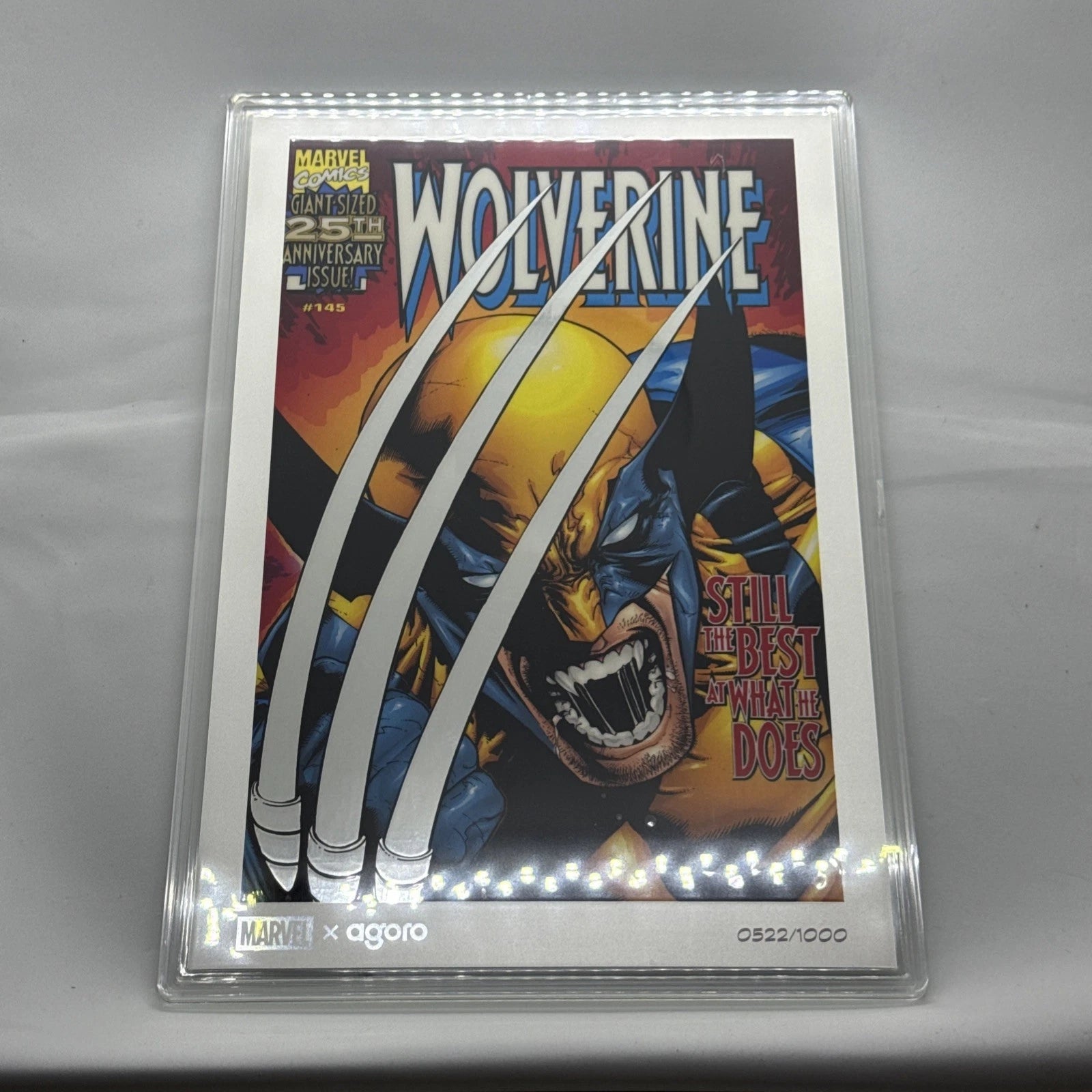 Agoro silver foil Marvel Wolverine 25th Anniversary Issue #145 SN 522/1000