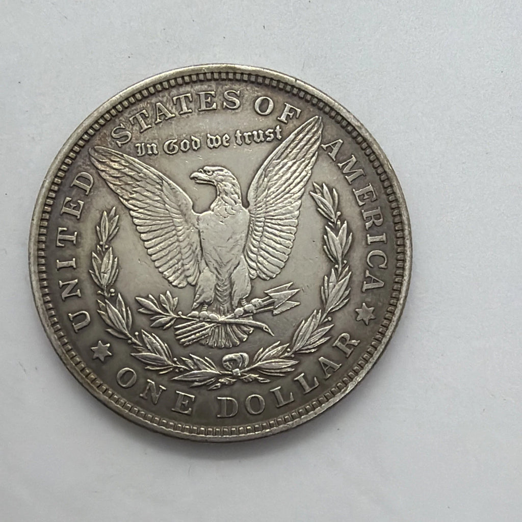 1921 Morgan Silver Dollar Rainbow TONER Raw Uncertified 90% Silver Tested WSigma