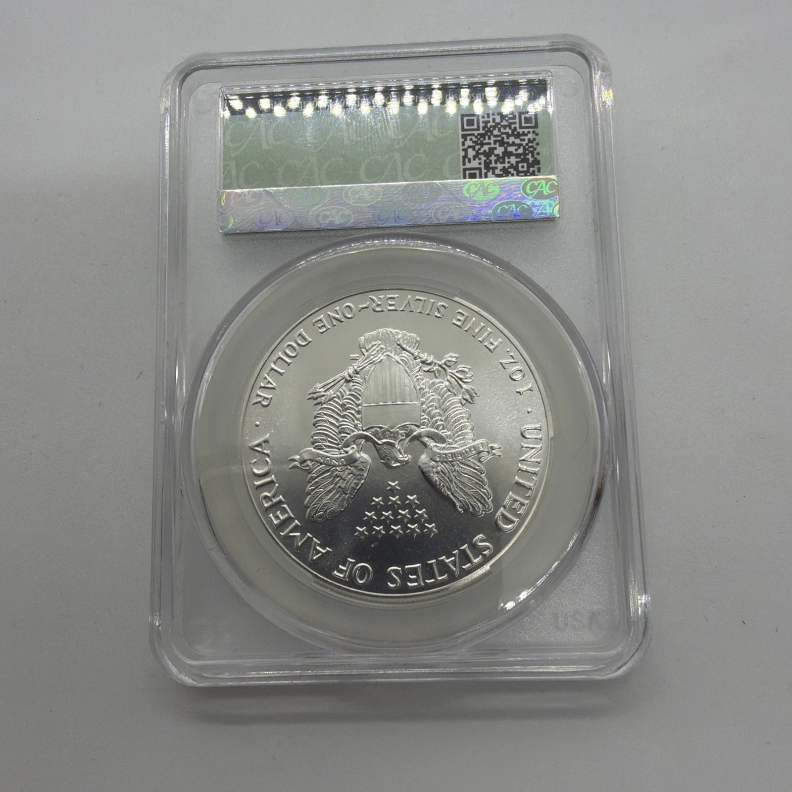1987 American Silver Eagle CAC MS70 Green Label 1 Oz .999 Fine Silver Coin