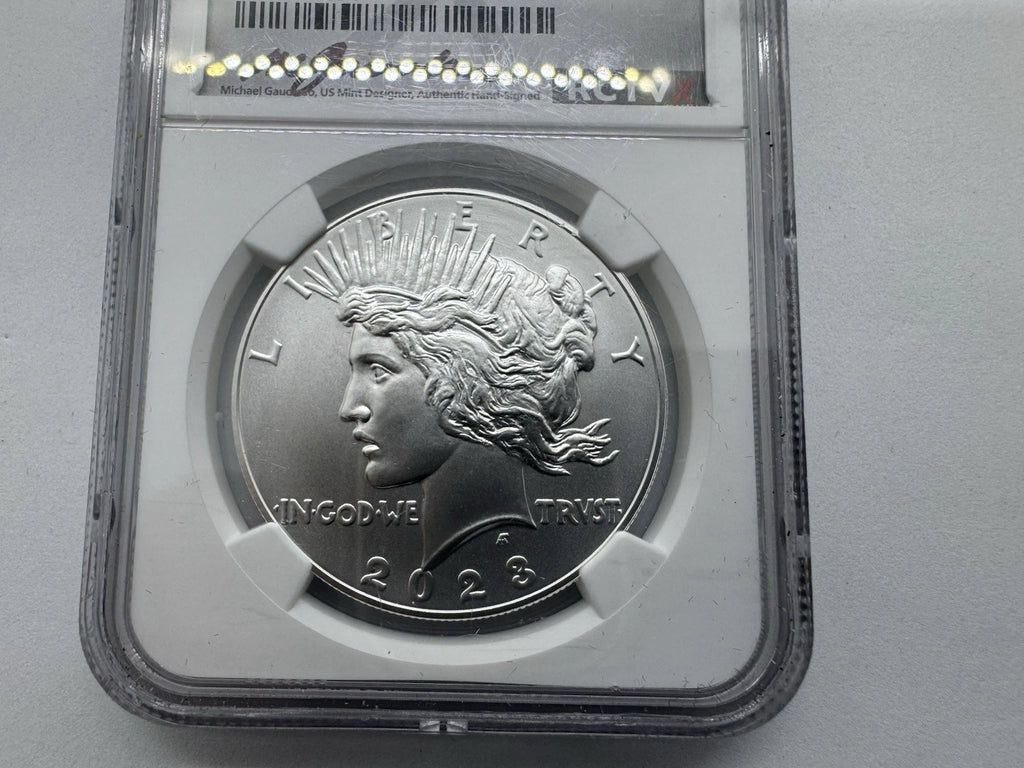 2023 Proof Silver Morgan & Peace Dollar 2pc Set NGC Mint 10 First Day Signature!