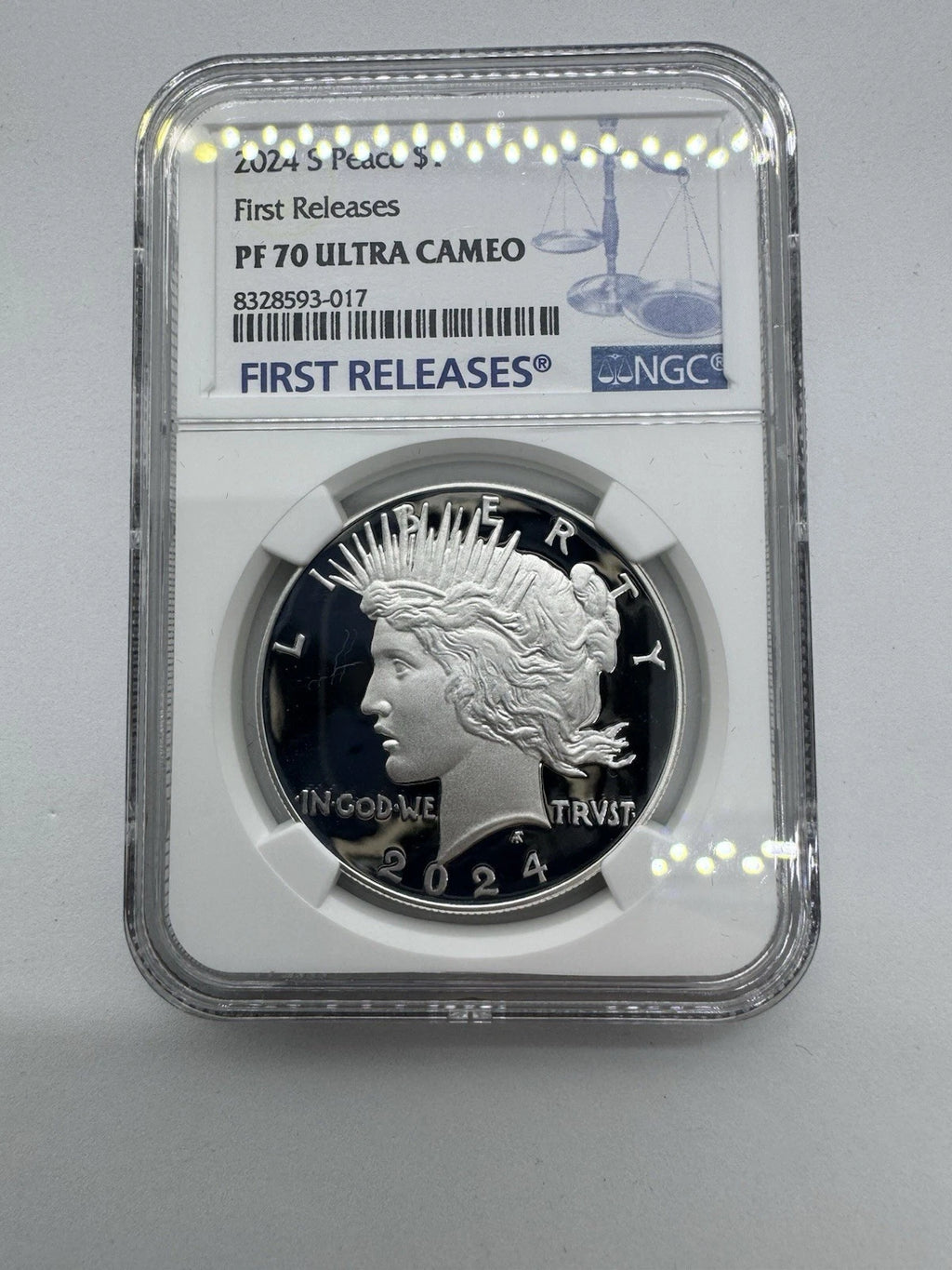 2024-S Reverse Proof $1 Morgan and Peace Dollar 2pc Set PCGS FS Morgan PF 70