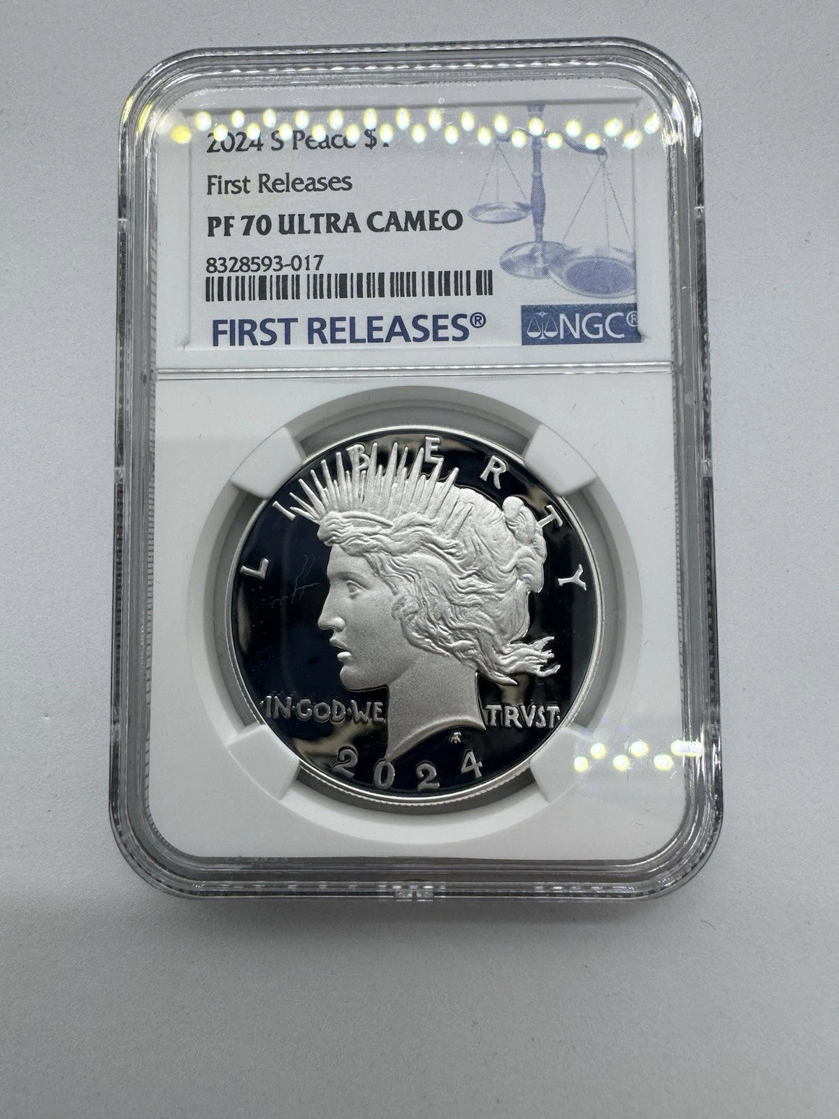 2024-S Reverse Proof $1 Morgan and Peace Dollar 2pc Set PCGS FS Morgan PF 70
