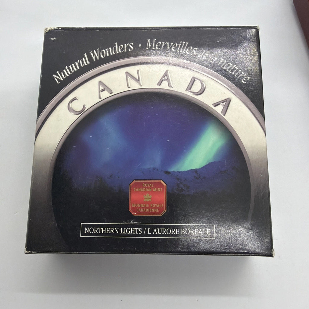 2004 Canada Natural Wonders Aurora Borealis $20 1oz Silver Hologram Coin